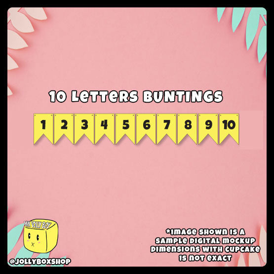 Personalized Letters or Numbers only Bunting Banner For Birthday Party Decorations Font A