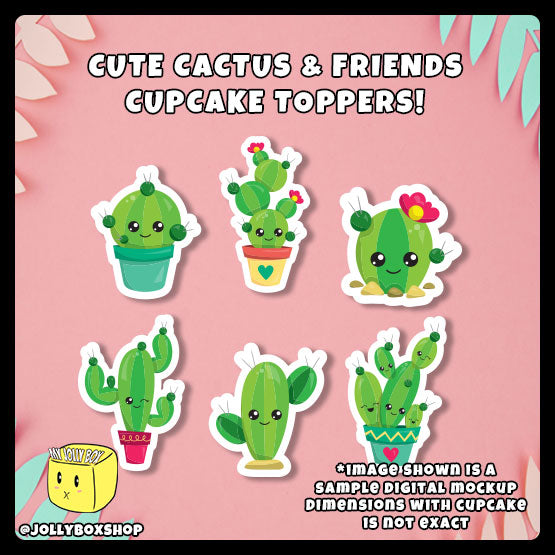 Digital Mockup of Cactus and Friends Topper Featured Image