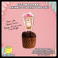 Digital Mockup of Cute Bear with Flower Crown Cupcake Topper