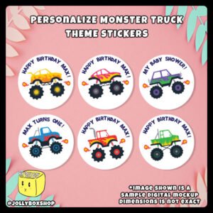 Monster Truck Theme Sticker Featured Image