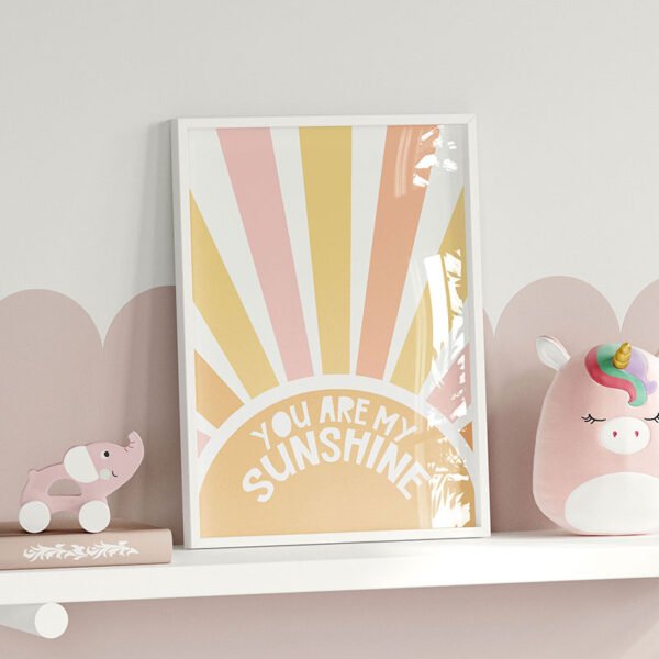 You Are My Sunshine Digital Download Wall Art | Kids Bedroom Wall Art