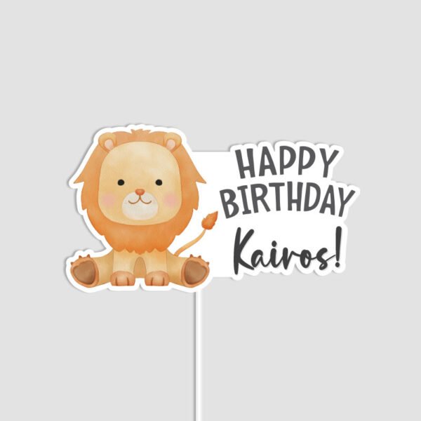 Cute Baby Safari Lion Cake Topper | Handmade Party Decor