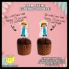 Digital mockup of a boy and girl farmers cupcake toppers