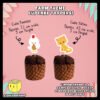 Digital mockup of a chicken and cat cupcake toppers