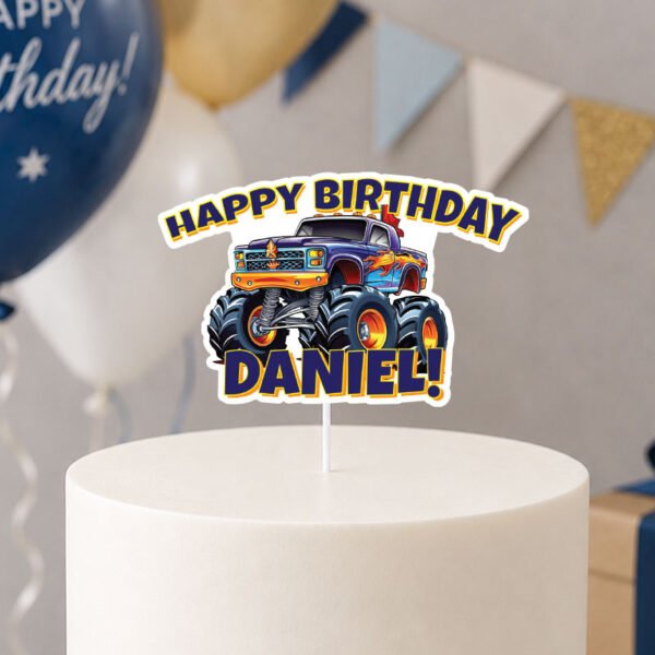 Cool Monster Truck Cake Topper | Handmade Singapore Decor