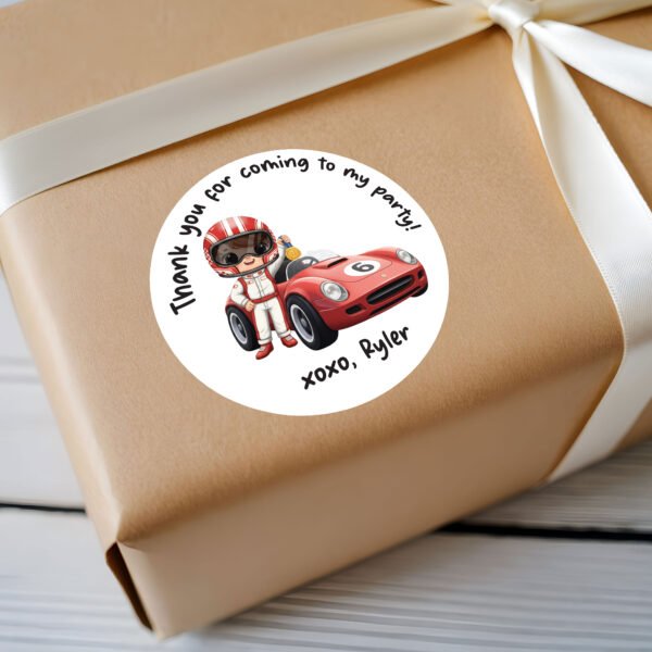 Cute Racing Theme Stickers | Fun Transport Decals for Kids