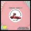 Racing-Theme-Stickers-Design-C Digital Mockup of a Cute Racing Theme Round Sticker - Design C