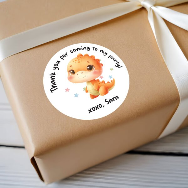 Cute Watercolor Theme Dinosaur Stickers