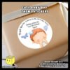 Cute-Baby-Boy-Theme-Stickers-Gift-Box-Mockup Personalize Cute Baby Boy Theme Sticker pasted on a gift box