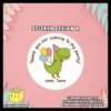 Digital-Mockup-of-a-Cute-Party-Dinosaur-With-Colorful-Balloons-Theme-Sticker-Design-B Digital mockup of a cute party dinosaur round sticker design A