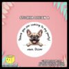 Digital-Mockup-of-a-Cute-Peeking-Dogs-Theme-Sticker-Design-A Digital mockup of a cute peeking dog round sticker design A