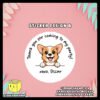 Digital-Mockup-of-a-Cute-Peeking-Dogs-Theme-Sticker-Design-B Digital mockup of a cute peeking dog round sticker design B