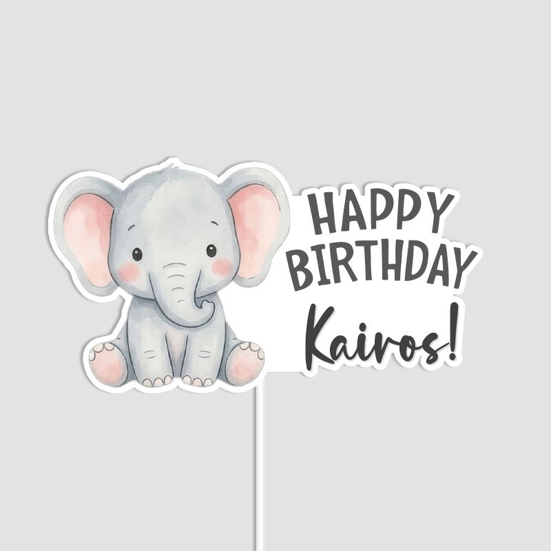 Digital-mockup-of-a-Cute-Sitting-Elephant-Cake-Topper-featured-image