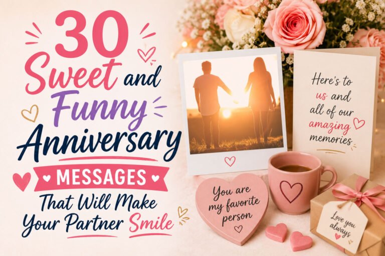 30 Sweet and Funny Anniversary Messages That Will Make Your Partner Smile