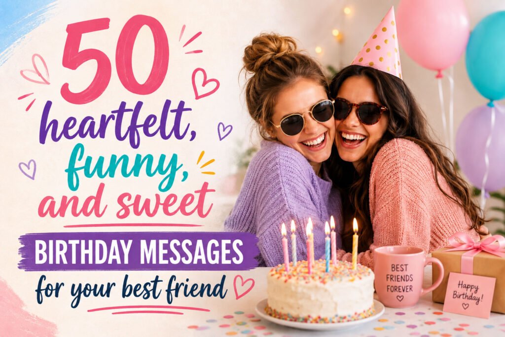 50 Heartfelt Birthday Messages for Your Best Friend (Funny, Sweet & Everything In Between)