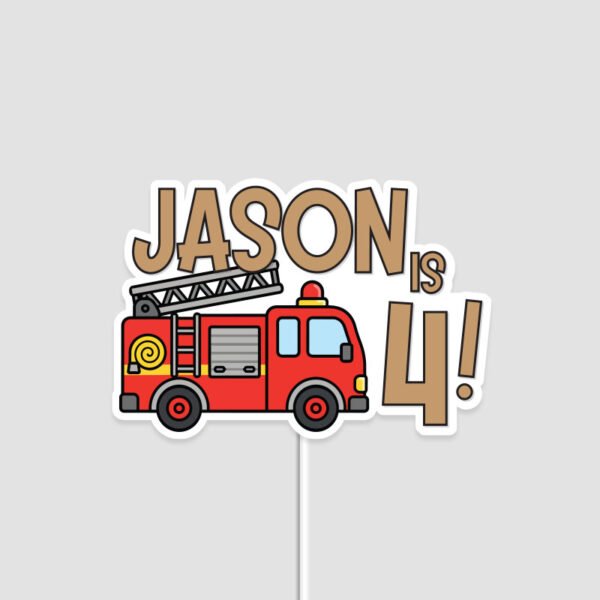 Digital-Mockup-of-a-Personalised-Cute-Firetruck-Cake-Topper-grey-background Digital-Mockup-of-a-Personalised-Cute-Firetruck-Cake-Topper-grey-background