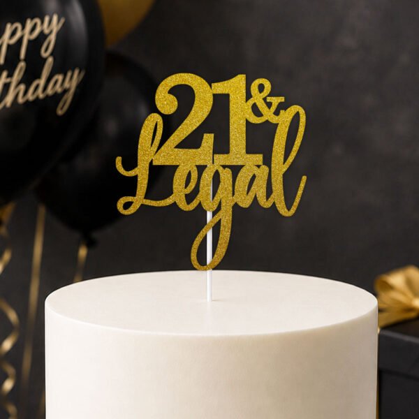 21 and Legal Cake Topper