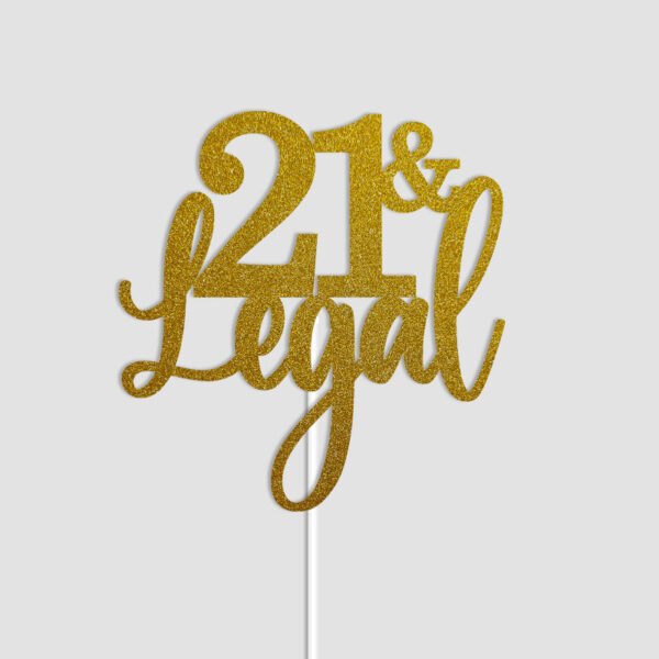 21 and Legal Cake Topper