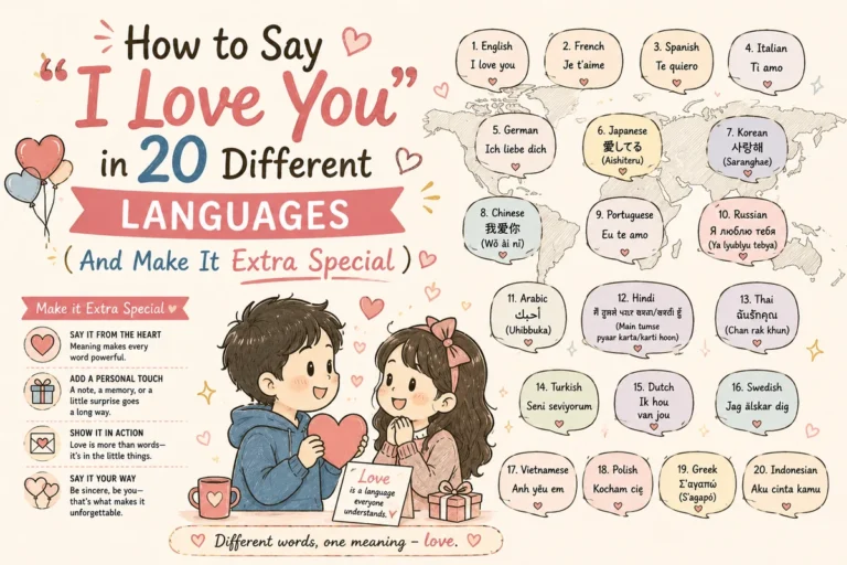 how to say i love you in 20 different languages