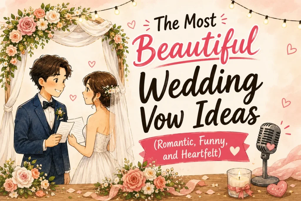 The Most Beautiful Wedding Vow Ideas (Romantic, Funny, and Heartfelt)
