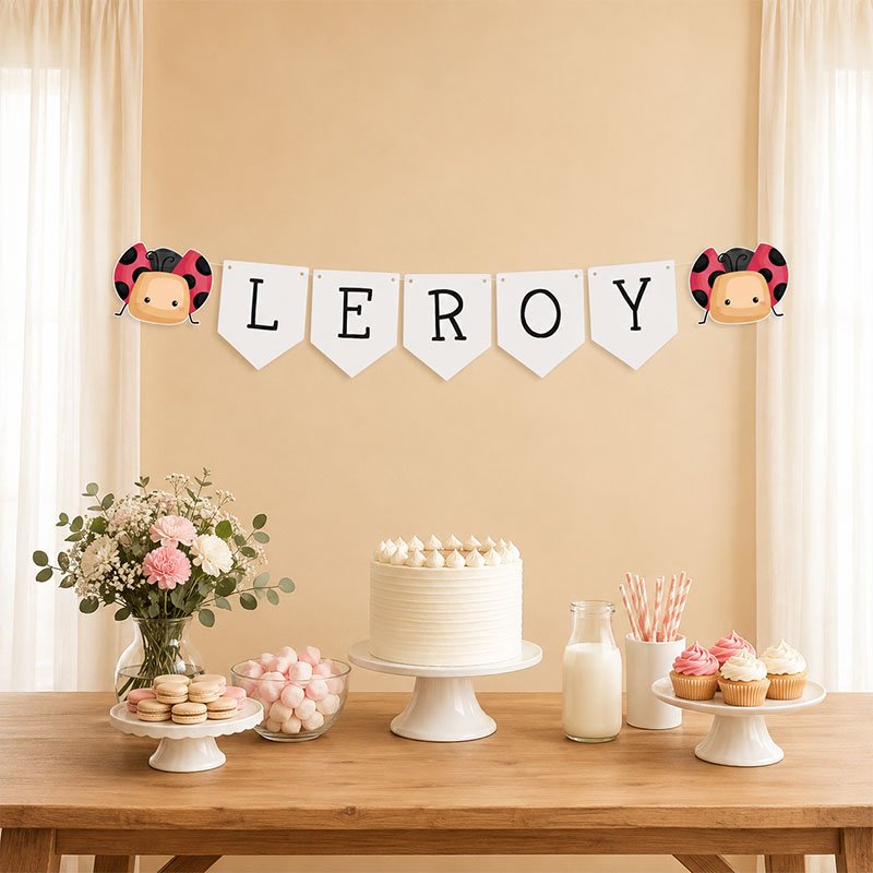 Digital-mockup-of-a-Personalised-Lady-Bug-Theme-Bunting-Banner-For-Party-Decorations-Featured-image-2