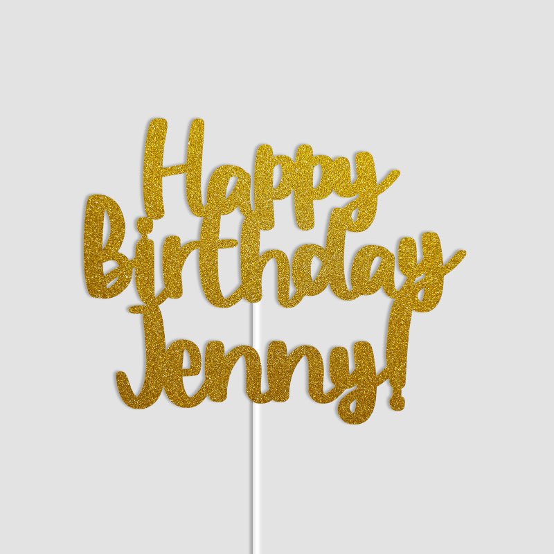 Happy Birthday Cake Topper Singapore | Personalised Name - Image 3