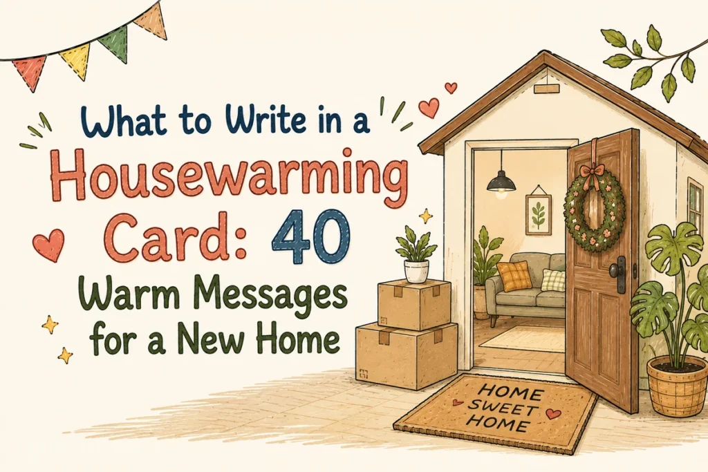 What to Write in a Housewarming Card: 40 Warm Messages for a New Home