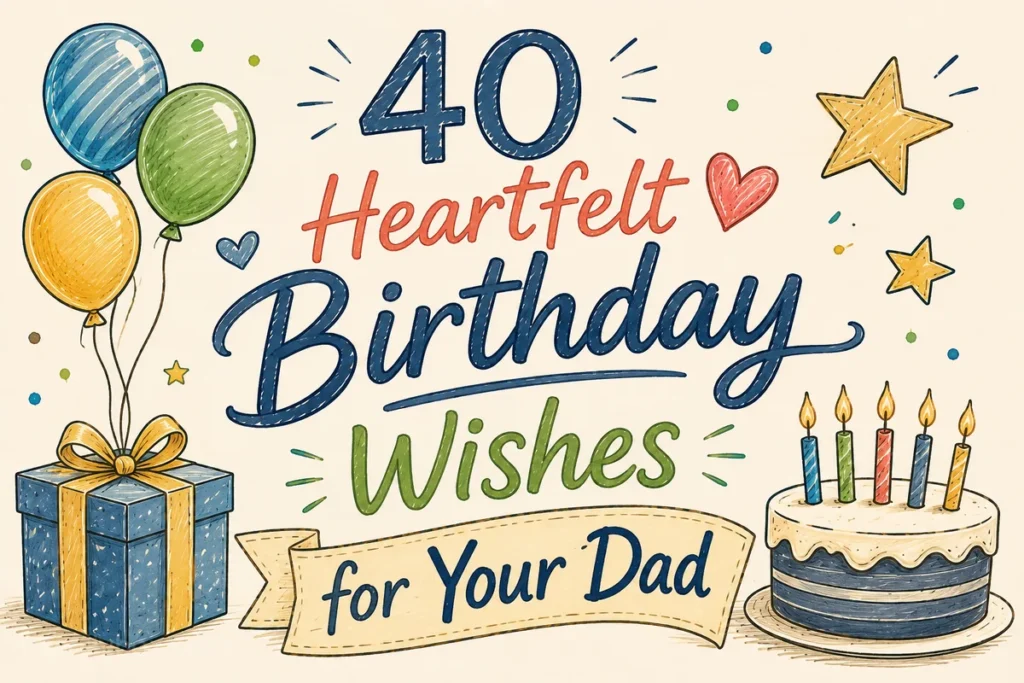 40 Heartfelt Birthday Wishes for Your Dad (That Say What He Never Asks You To)