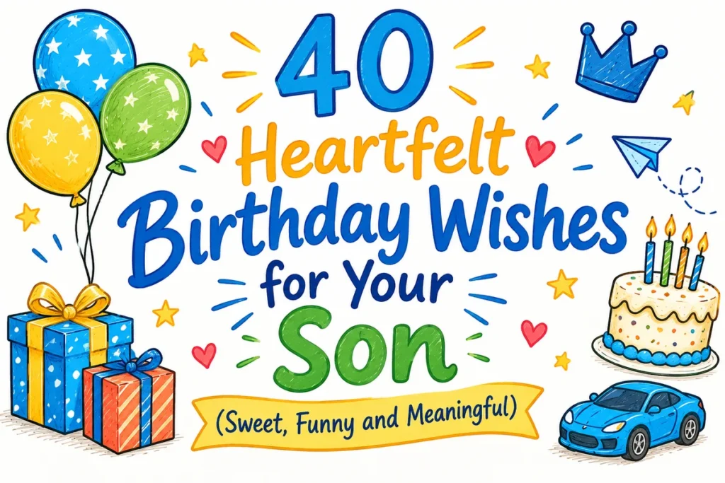 40 Heartfelt Birthday Wishes for Your Son (Sweet, Funny and Meaningful)